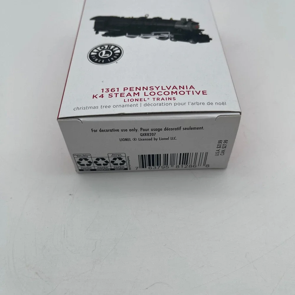 Hallmark Keepsake 2023 Lionel 1361 Pennsylvania K4 Steam Locomotive Ornament